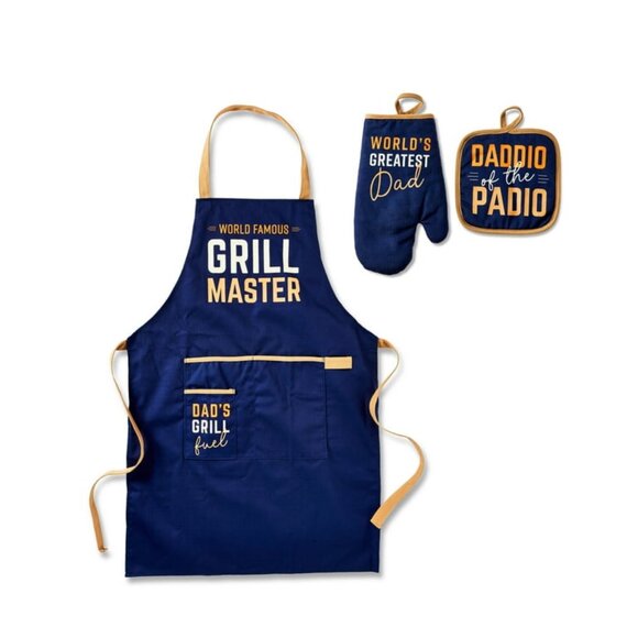 Father's Day Blue Grill Master Gift Set